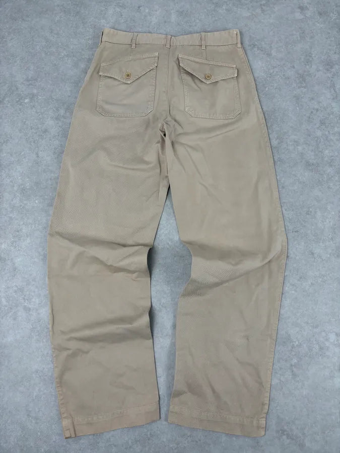 2000s Prada Beige Classy Chinos Pants nthNruG 5