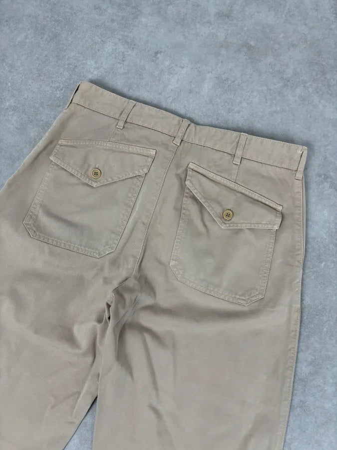 2000s Prada Beige Classy Chinos Pants nthNruG 6