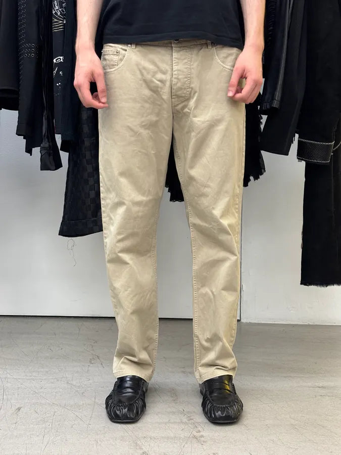 2000s Prada Beige Classy Chinos Pants SSIwrmV 1