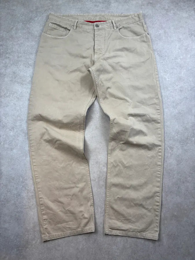 2000s Prada Beige Classy Chinos Pants SSIwrmV 0
