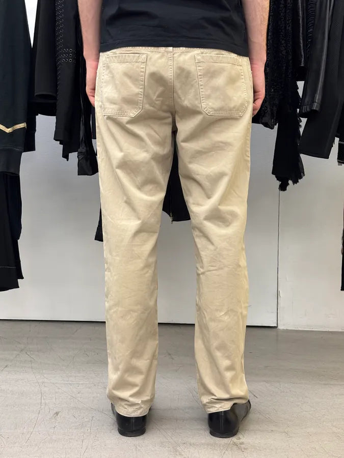 2000s Prada Beige Classy Chinos Pants SSIwrmV 3