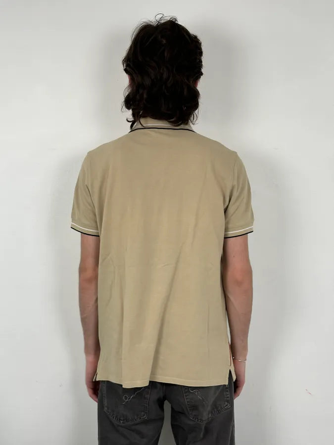 2000s Prada Beige Linea Rossa Contrast Trim Polo FDHRezw 2