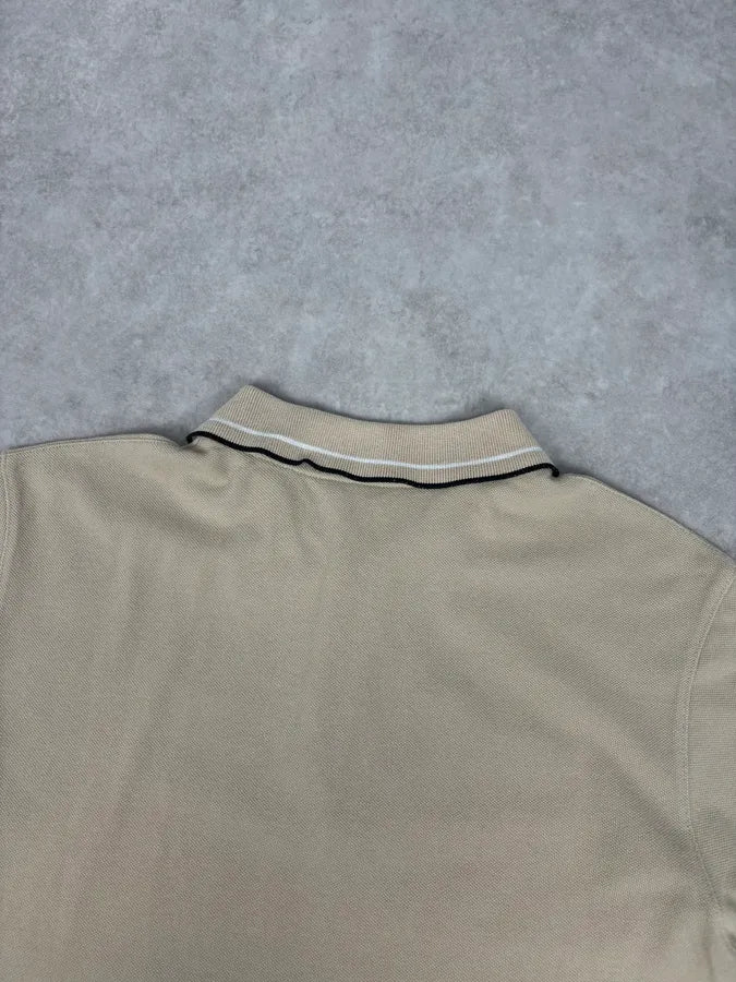2000s Prada Beige Linea Rossa Contrast Trim Polo FDHRezw 6