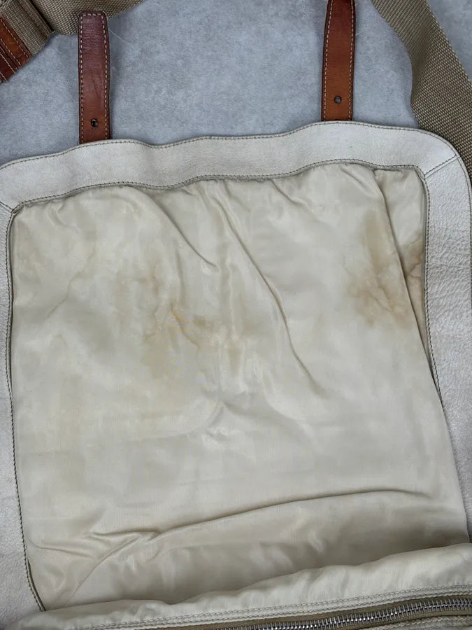 2000s Prada Beige Python Leather Messenger Bag  tAYAhmk 10