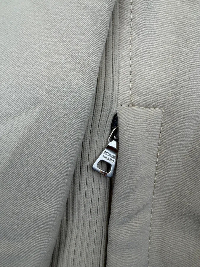 2000s Prada Beige Nylon Linea Rossa Jacket WywCoqV 4