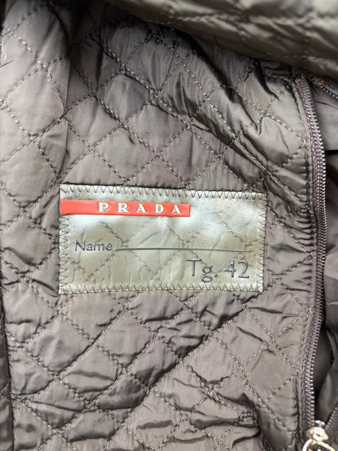 2000s Prada Beige Nylon Linea Rossa Jacket WywCoqV 8
