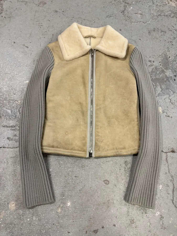 Prada Beige Shearling 2 in 1 Jacket with Vest (XS/S) 1