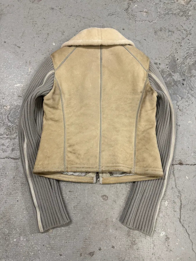 Prada Beige Shearling 2 in 1 Jacket with Vest (XS/S) 3