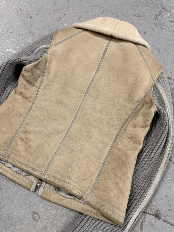 Prada Beige Shearling 2 in 1 Jacket with Vest (XS/S) 4