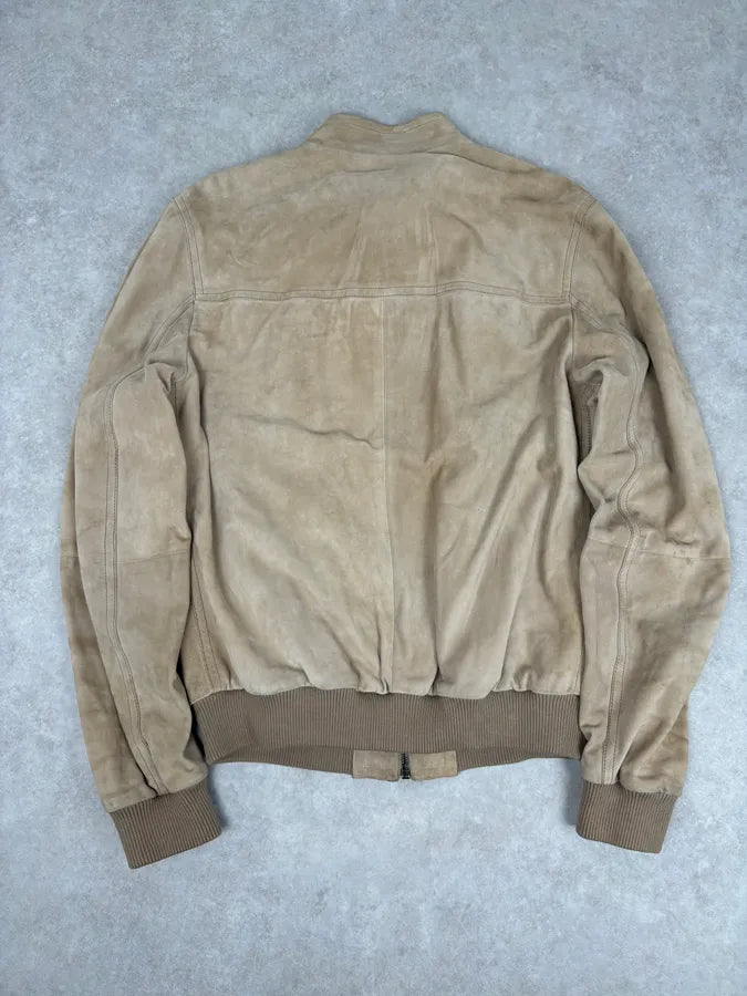 AW2009 Prada Beige Suede Bomber Jacket UoxOlox 4