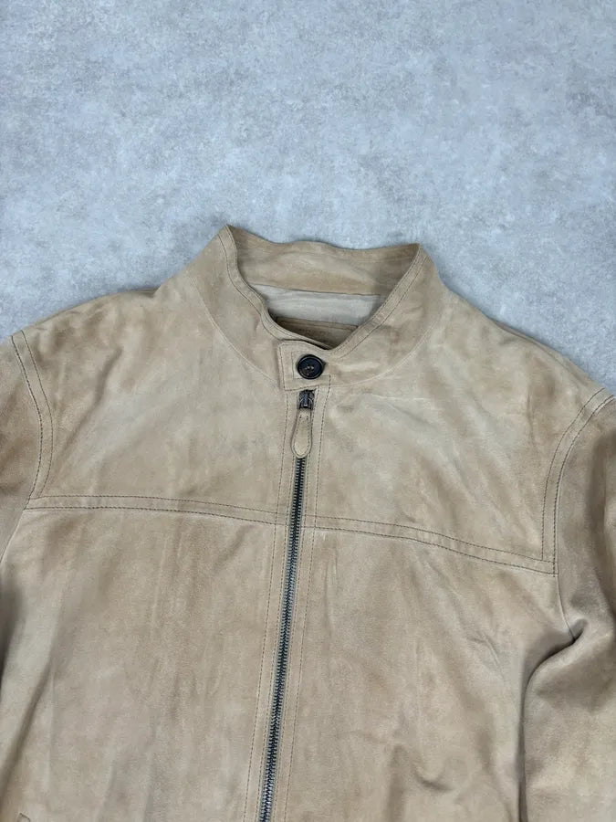 AW2009 Prada Beige Suede Bomber Jacket UoxOlox 3
