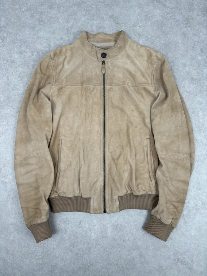 AW2009 Prada Beige Suede Bomber Jacket UoxOlox 0