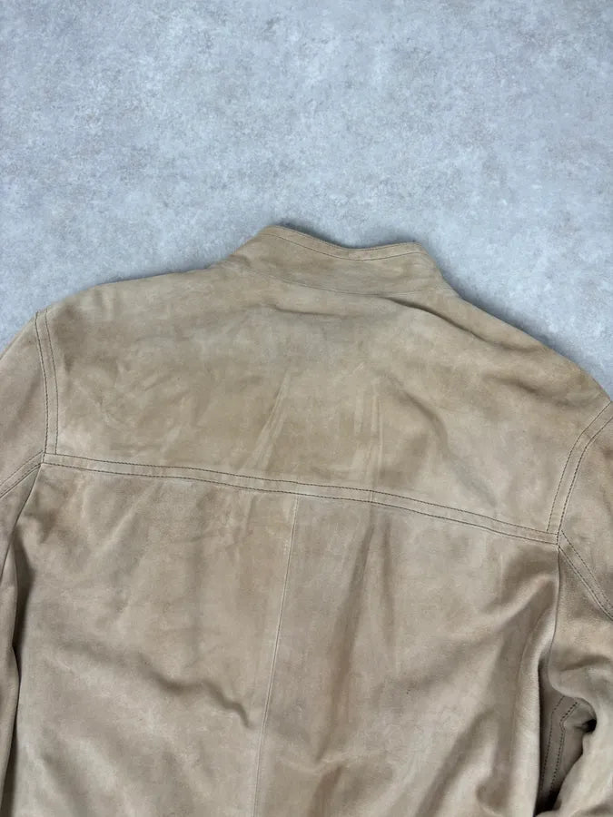 AW2009 Prada Beige Suede Bomber Jacket UoxOlox 5