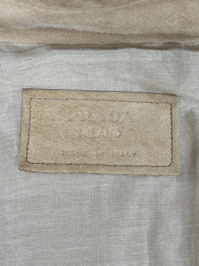 AW2009 Prada Beige Suede Bomber Jacket UoxOlox 8