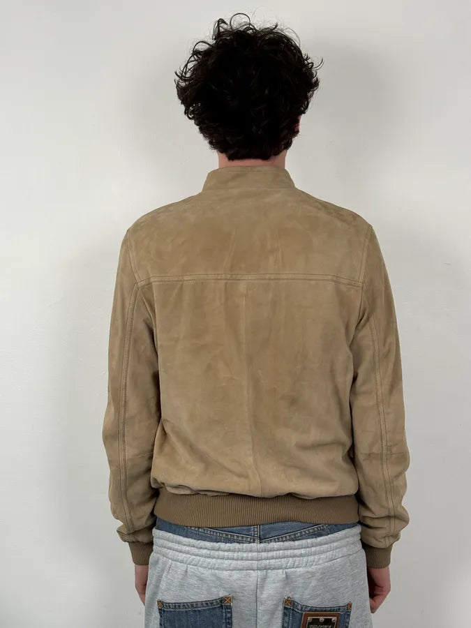 AW2009 Prada Beige Suede Bomber Jacket UoxOlox 2