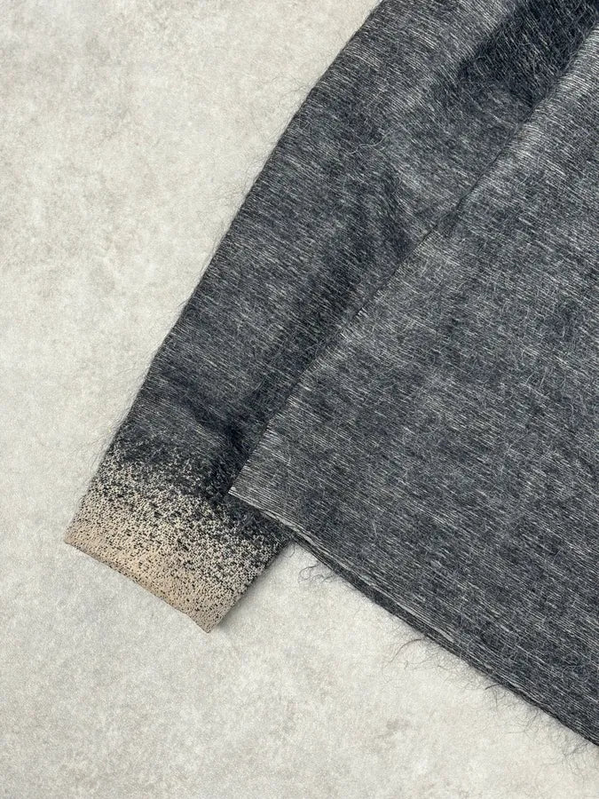 FW2007 Prada Beige & Grey Wool Gradient Boxy Vest cJybhBe 7