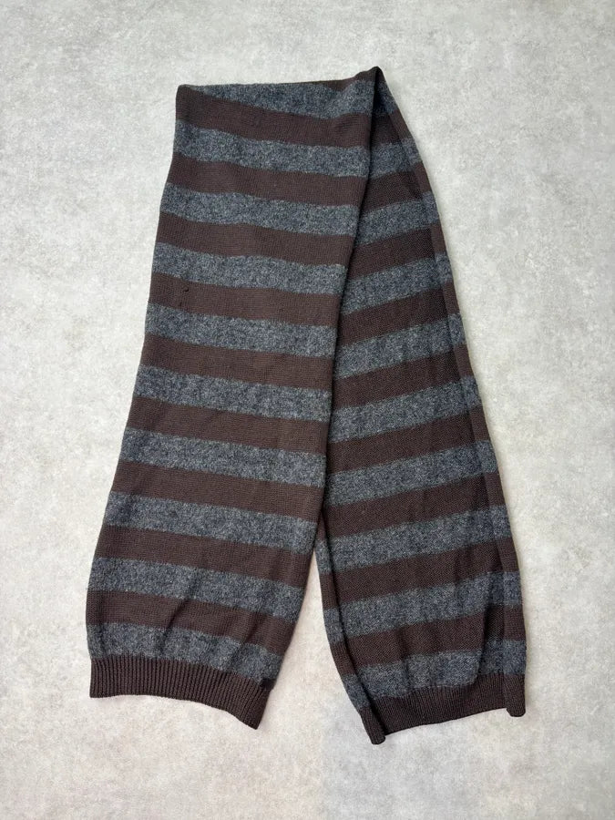 AW2006 Prada Bicolor Grey Brown Scarf dYisKjU 1