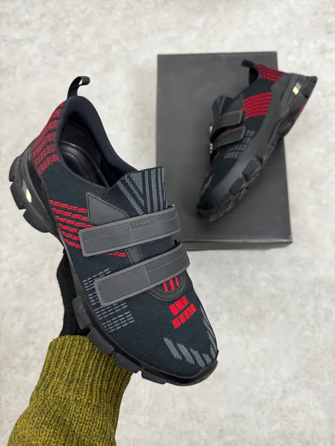 Prada Black & Red Socks Sneakers jrSlvCL 0