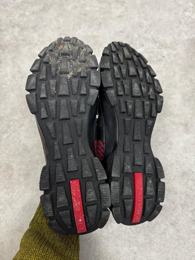 Prada Black & Red Socks Sneakers jrSlvCL 5