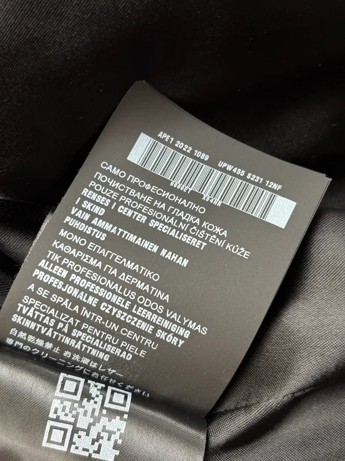 AW2022 Prada Black Leather Bomber Jacket WmdQpvK 13