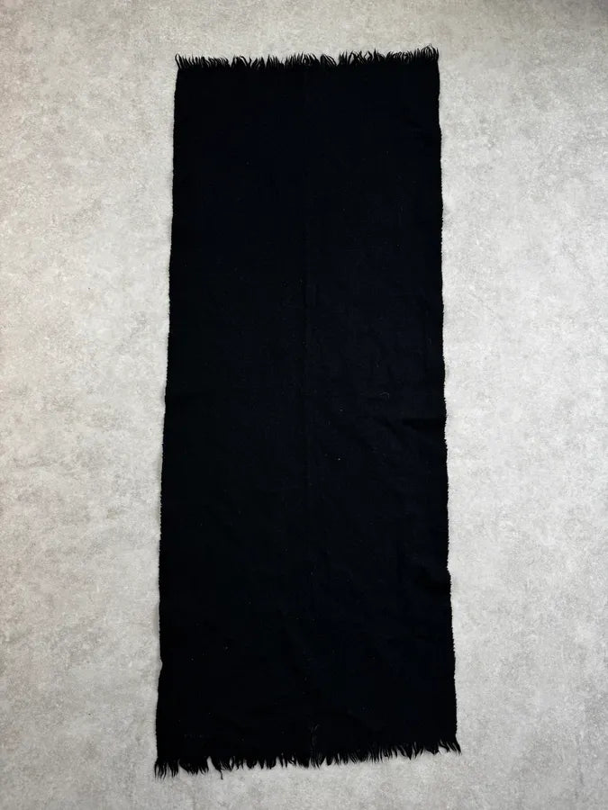 AW2004 Prada Black Classic Wool Scarf TZyfYRh 4