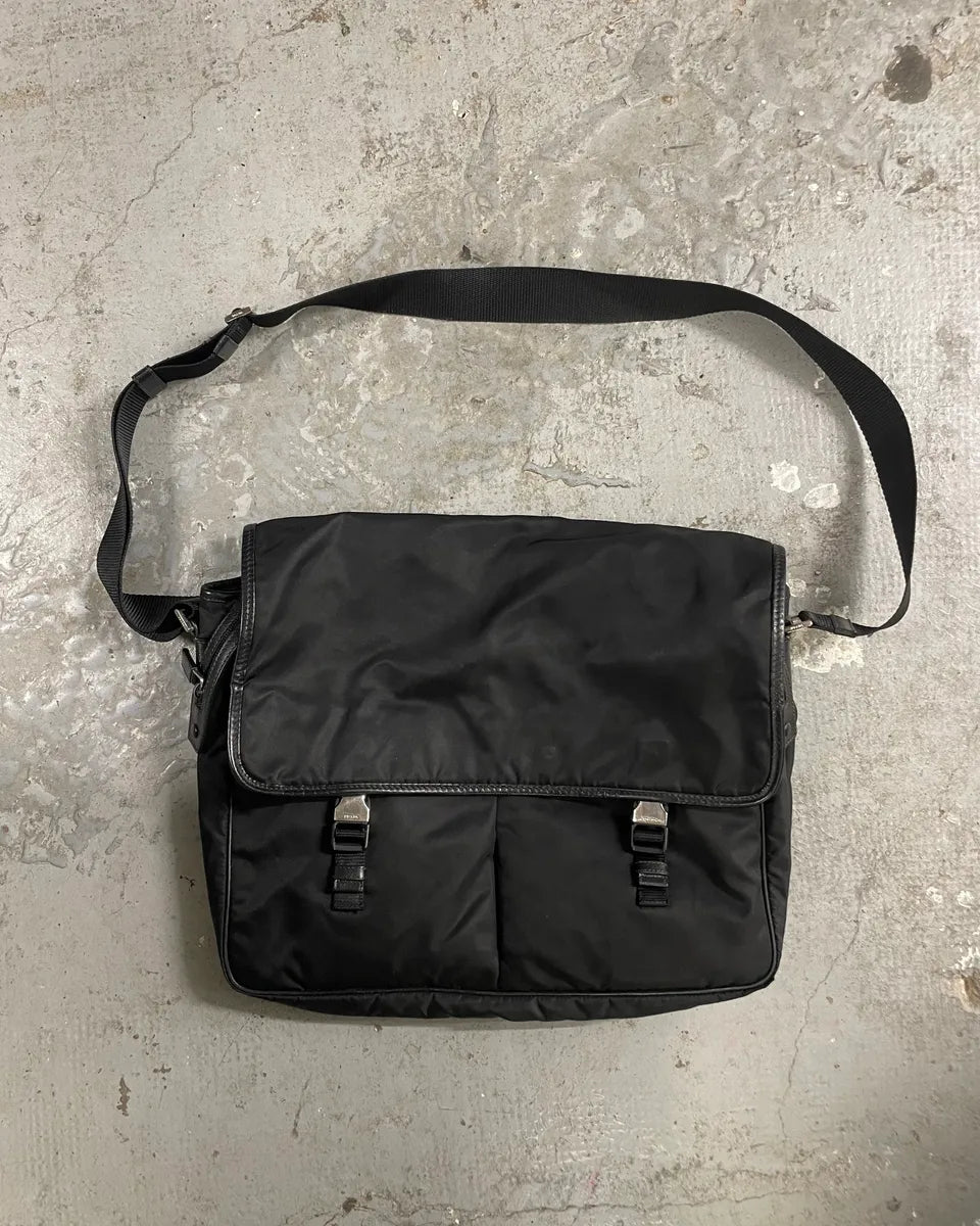 Prada Black Computer Shoulder Bag (OS) 0