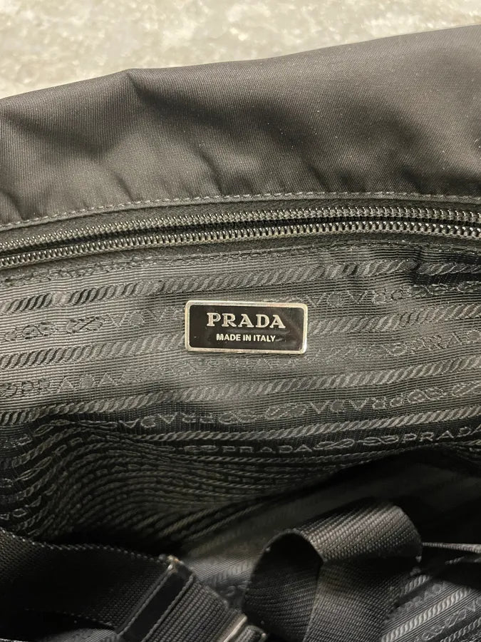 Prada Black Computer Shoulder Bag (OS) 10