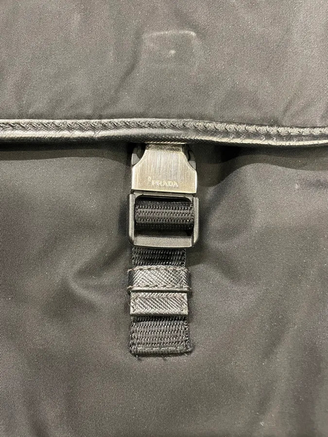 Prada Black Computer Shoulder Bag (OS) 7