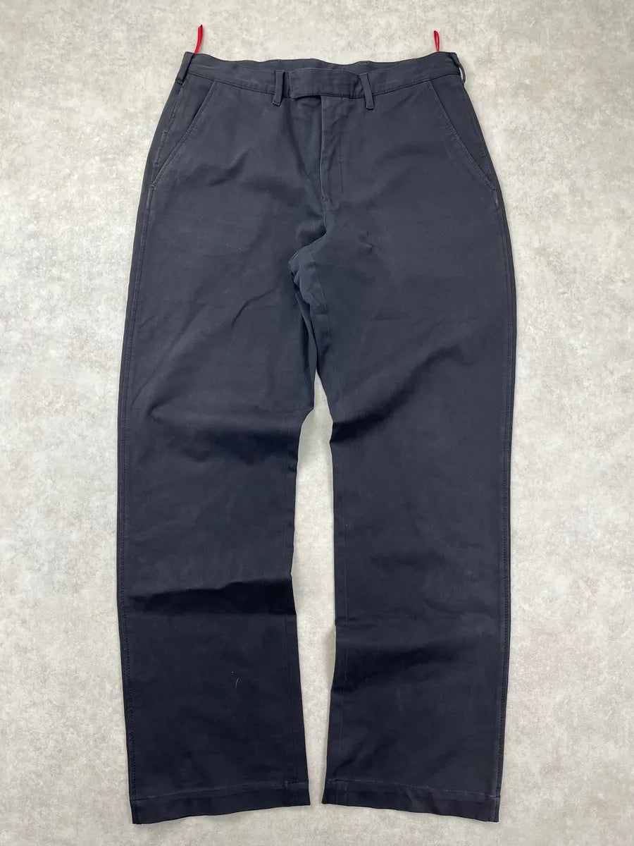 SS2003 Prada Dark Navy Cotton Chino Pants ywhBdpC 1