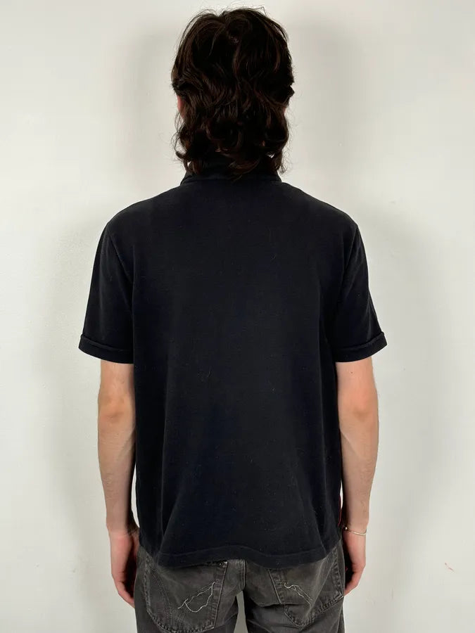 2000s Prada Black Contrast Trim Polo Shirt IuBrKlM 2