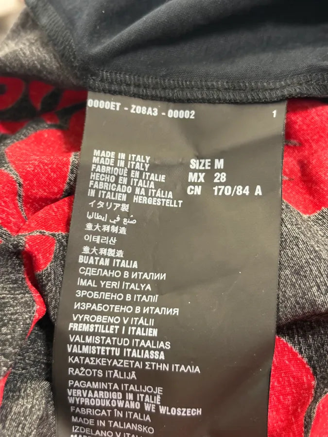 SS2013 Prada Black & Red Floral T-Shirt hhYoyBC 7