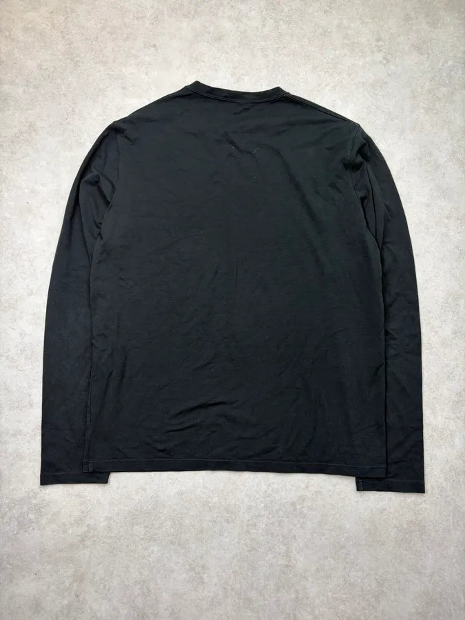 2000s Prada Black Minimalist Cozy Longsleeve FdFzYOd 5