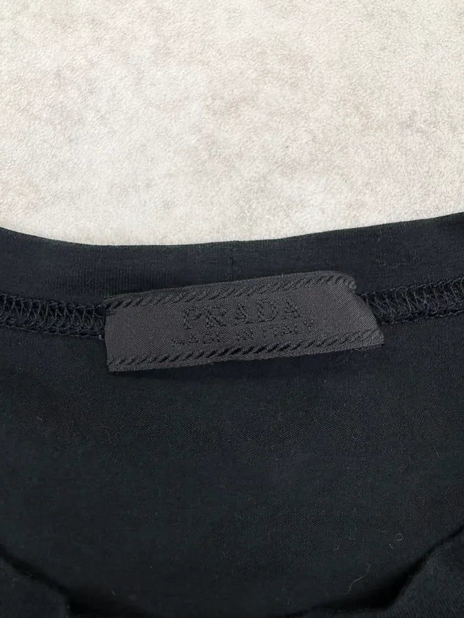 2000s Prada Black Minimalist Cozy Longsleeve FdFzYOd 4
