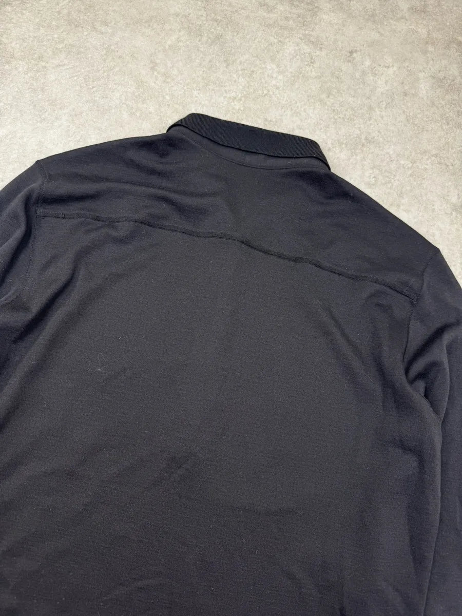 SS2006 Prada Black Longsleeves Polo DCewlqu 5
