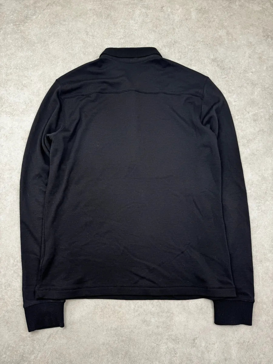 SS2006 Prada Black Longsleeves Polo DCewlqu 4