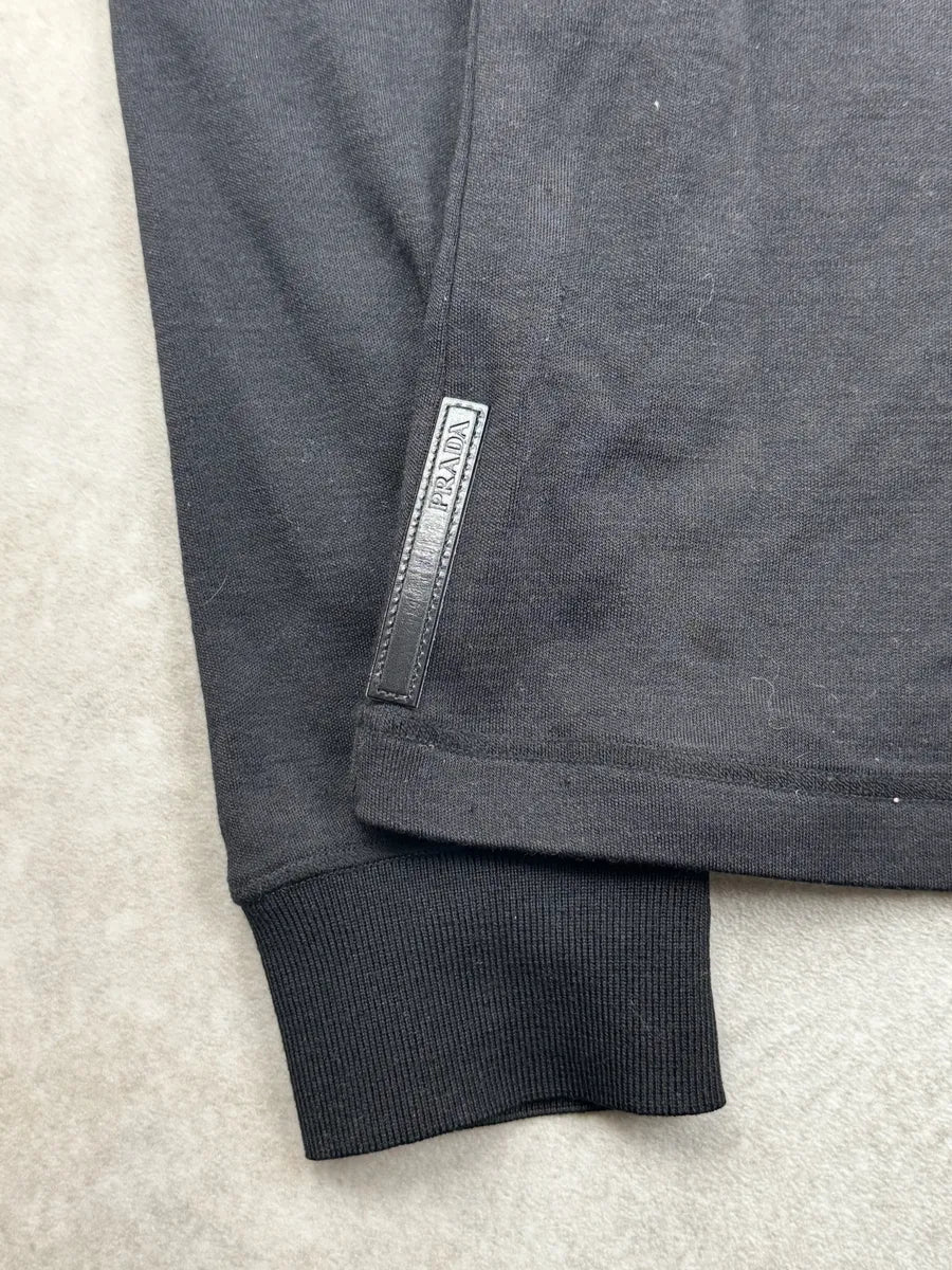 SS2006 Prada Black Longsleeves Polo DCewlqu 6