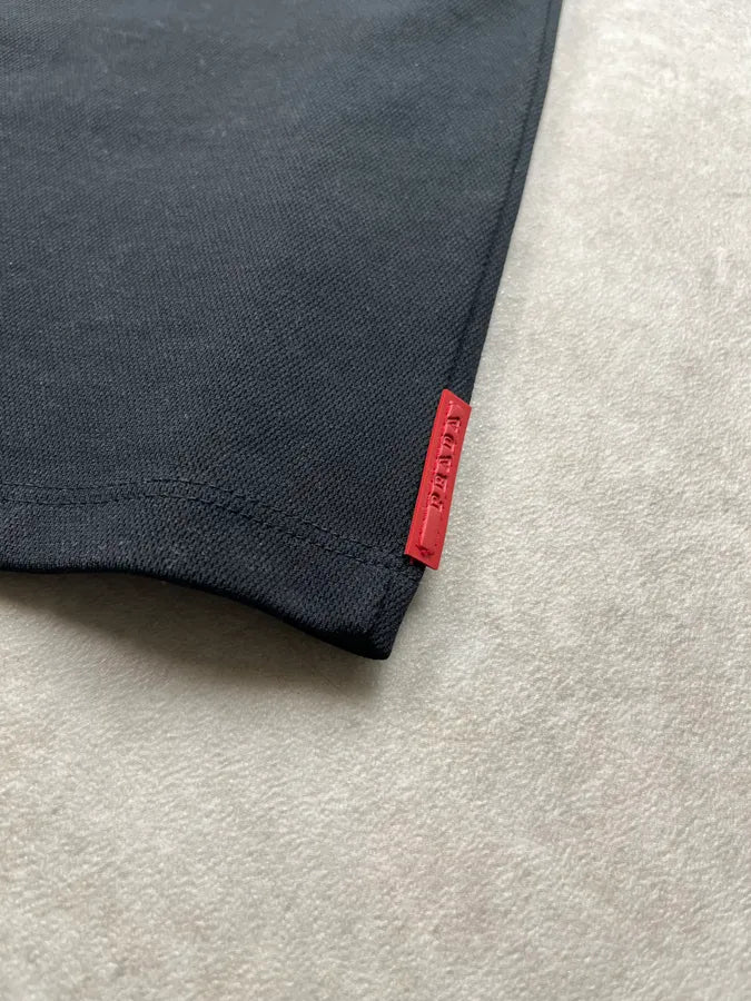 2000s Prada Black Linea Rossa Polo T-Shirt MiXfDCP 7