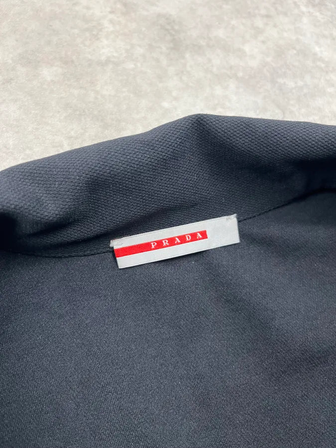 2000s Prada Black Linea Rossa Polo T-Shirt MiXfDCP 8