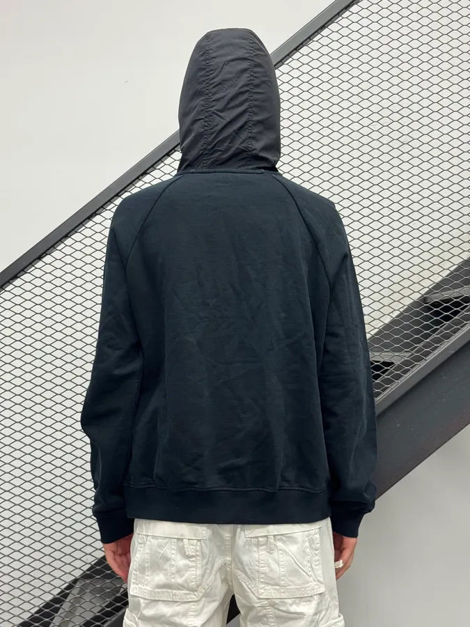 AW2006 Prada Black Linea Rossa Zip-up Hooded Sweater AZafgqw 3