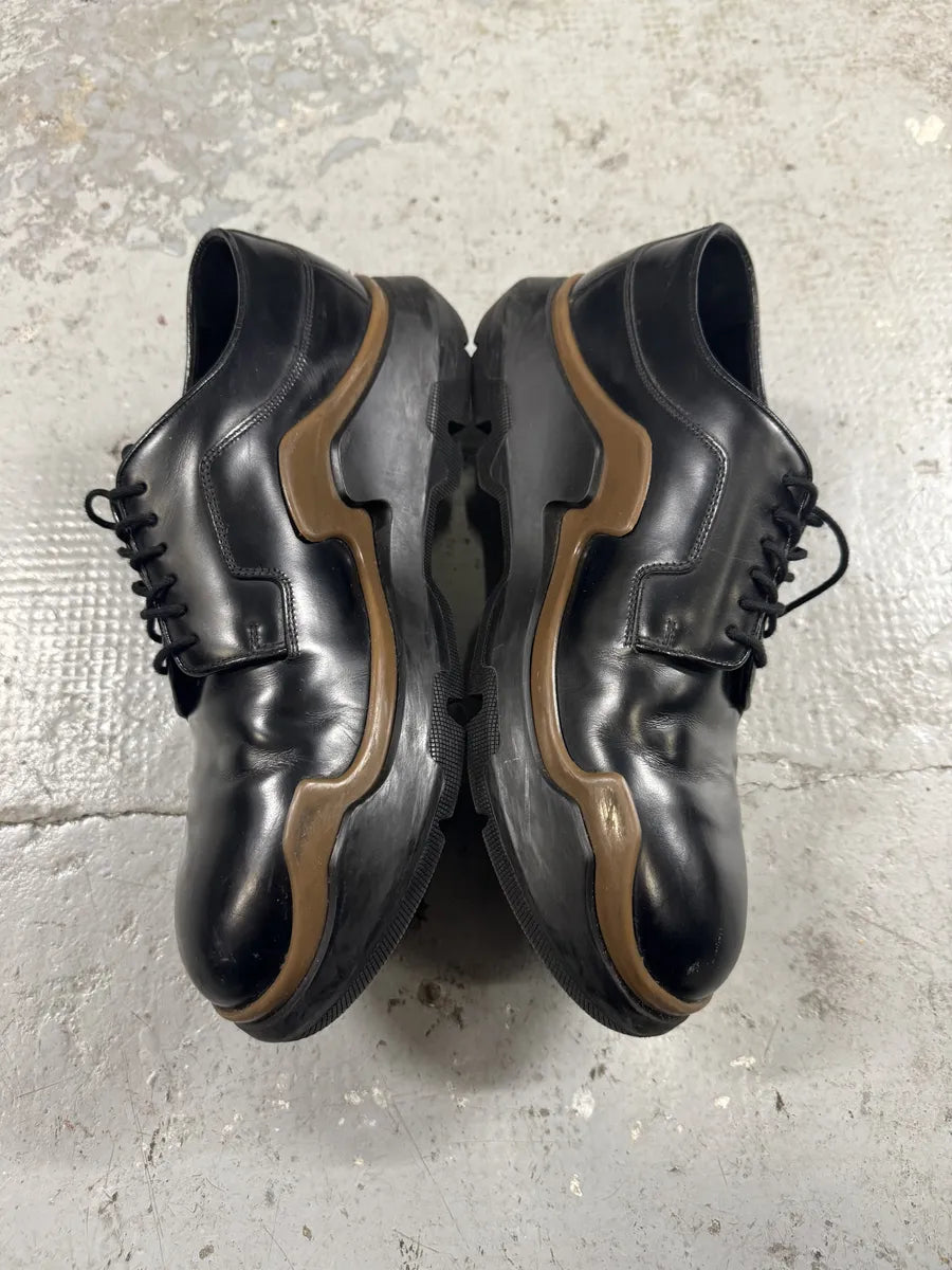 Prada Black Derby Leather Shoes uiaGLcY 5