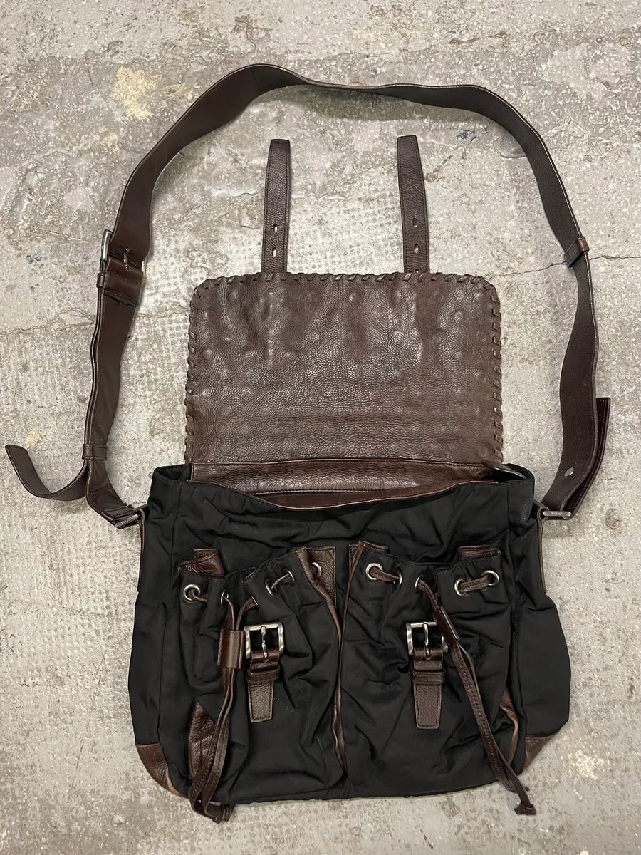 Prada Black Embellished Studded Shoulder Bag (OS) 1