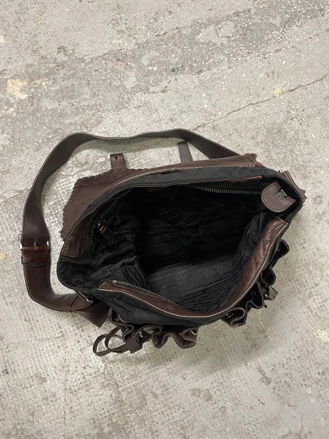 Prada Black Embellished Studded Shoulder Bag (OS) 8