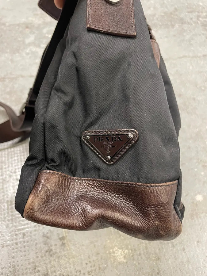 Prada Black Embellished Studded Shoulder Bag (OS) 9