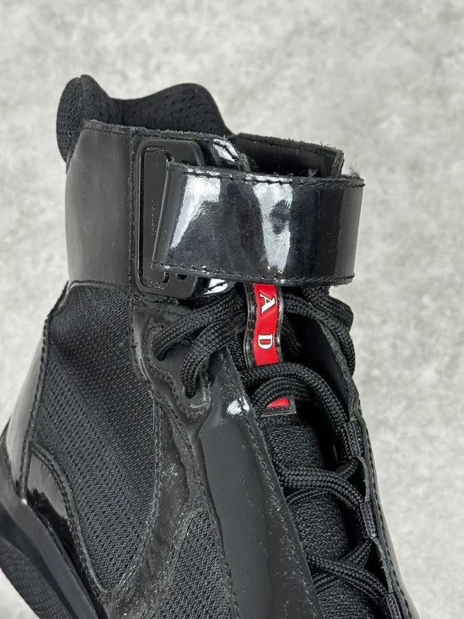Prada Black High Americas Cup Sneakers rfZWRLa 3