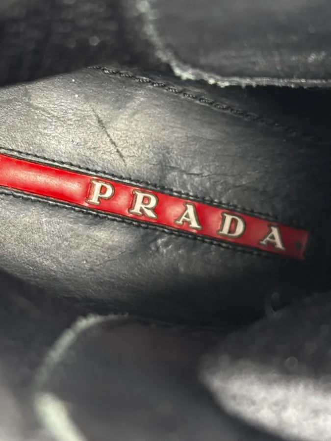 Prada Black High Americas Cup Sneakers rfZWRLa 7