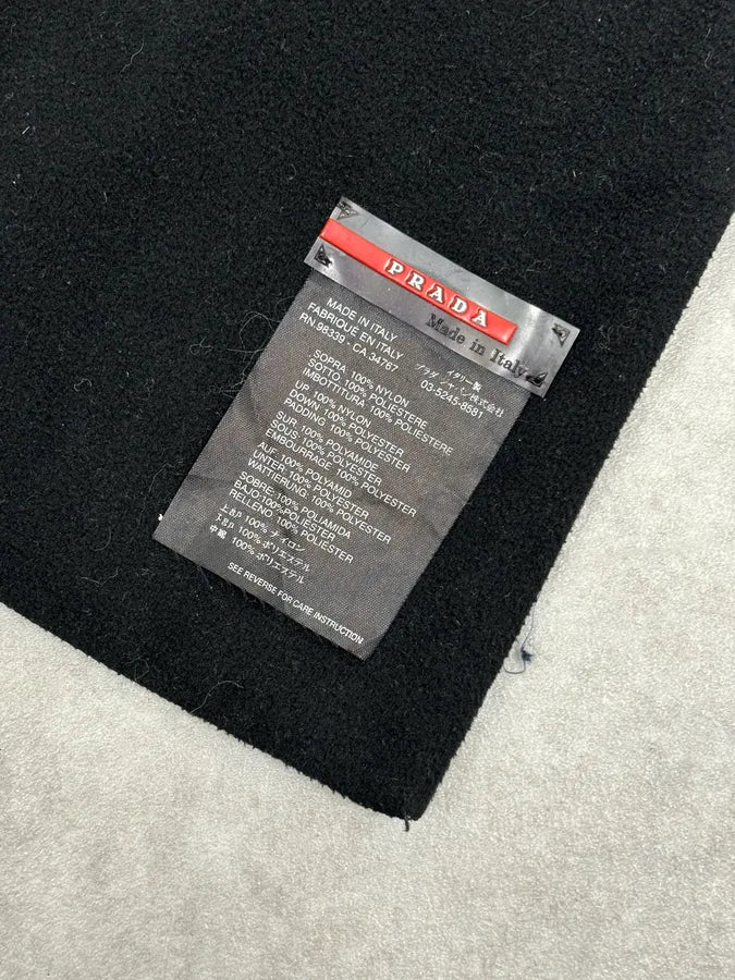 Prada Black Hybrid Nylon Polar Scarf BLsaiQk 6