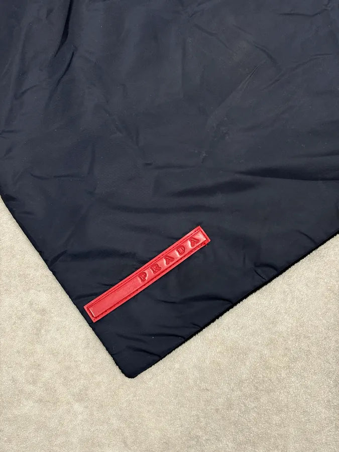Prada Black Hybrid Nylon Polar Scarf BLsaiQk 4