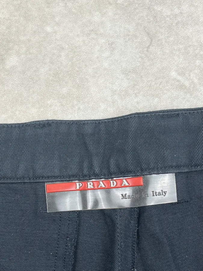 2000s Prada Black Cozy Chino Pants KxGutBT 10