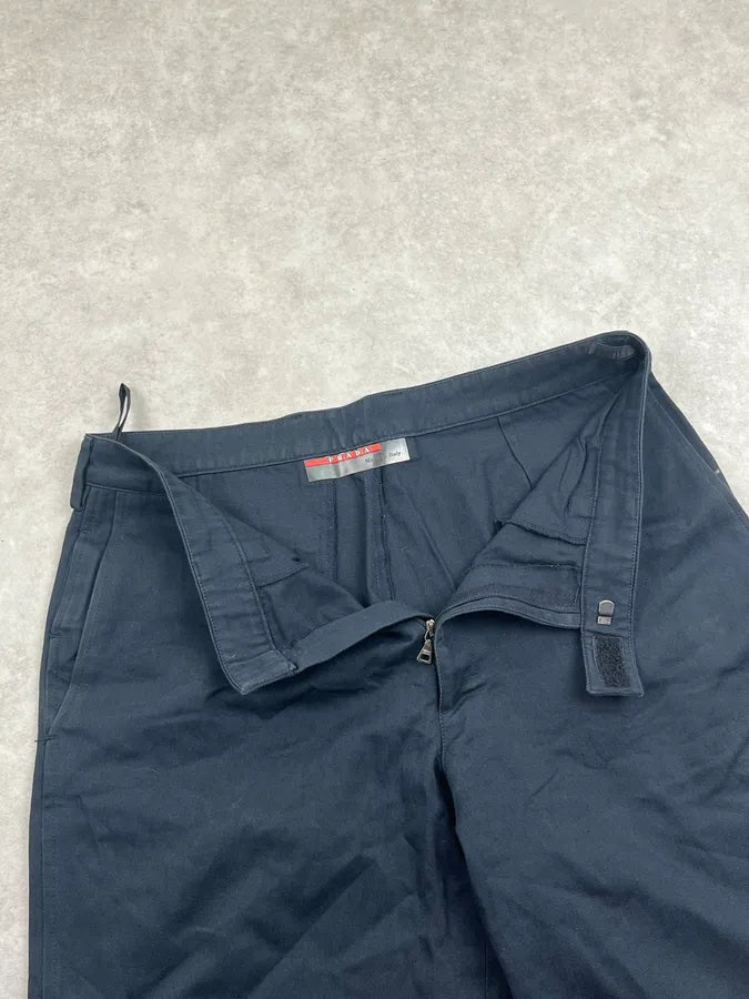 2000s Prada Black Cozy Chino Pants KxGutBT 7