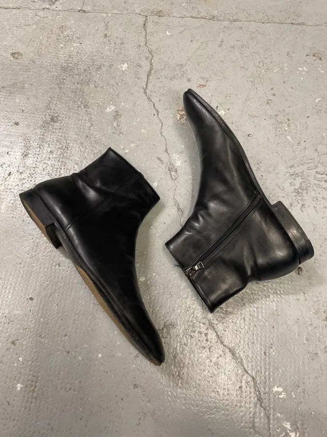 Prada Black Leather Ankle Boots (42.5eu/us9) 5